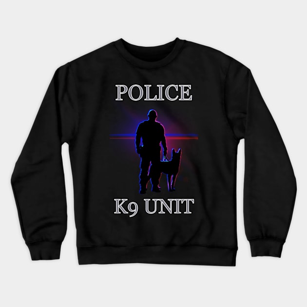 K9 front & back Crewneck Sweatshirt by 752 Designs